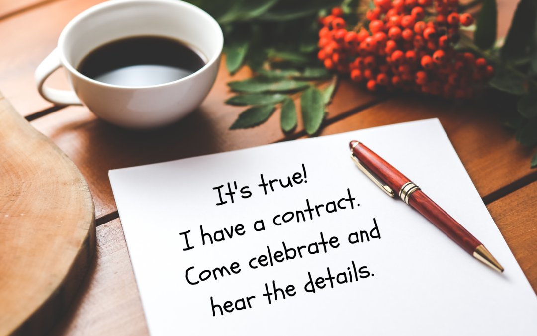 It’s a contract!