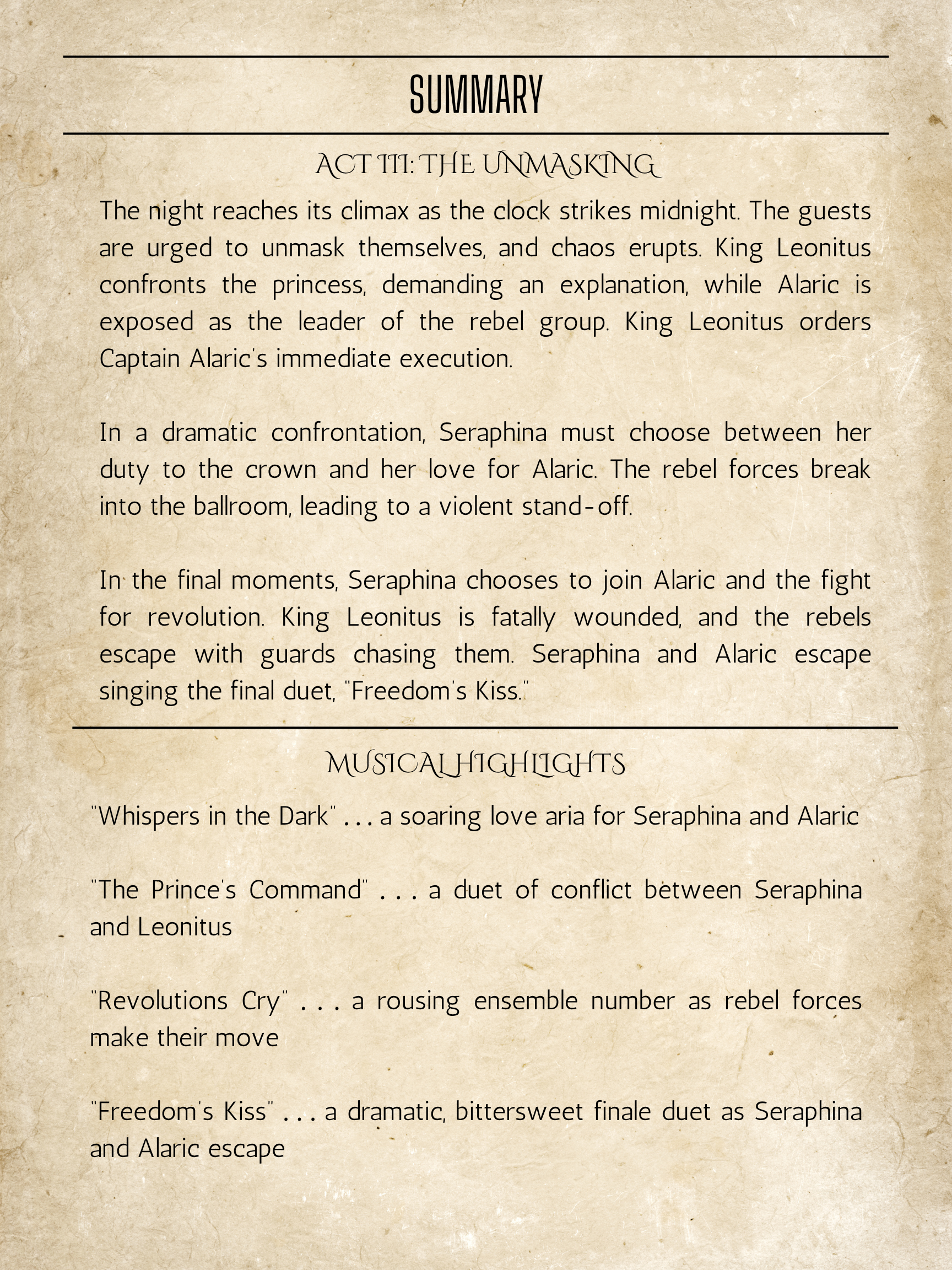 Page 4 of the Playbill<br />