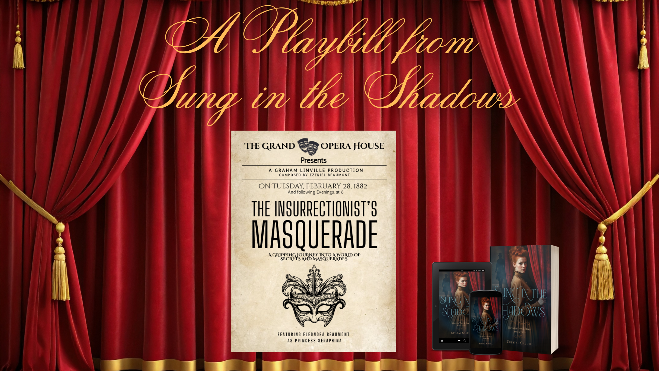 Blog banner for a Playbill from Sung in the Shadows
